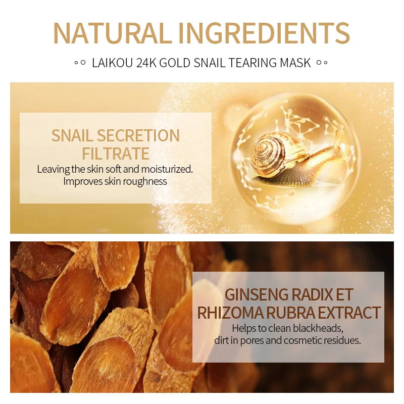 Mascarilla Peel-Off de Oro 24K y Caracol