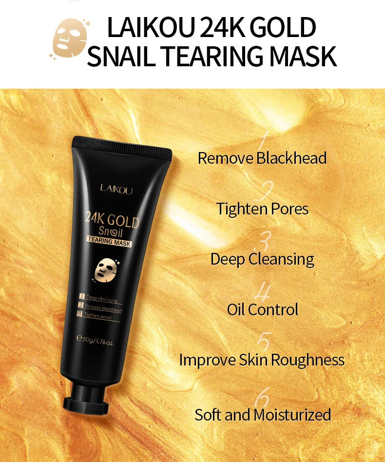 Mascarilla Peel-Off de Oro 24K y Caracol