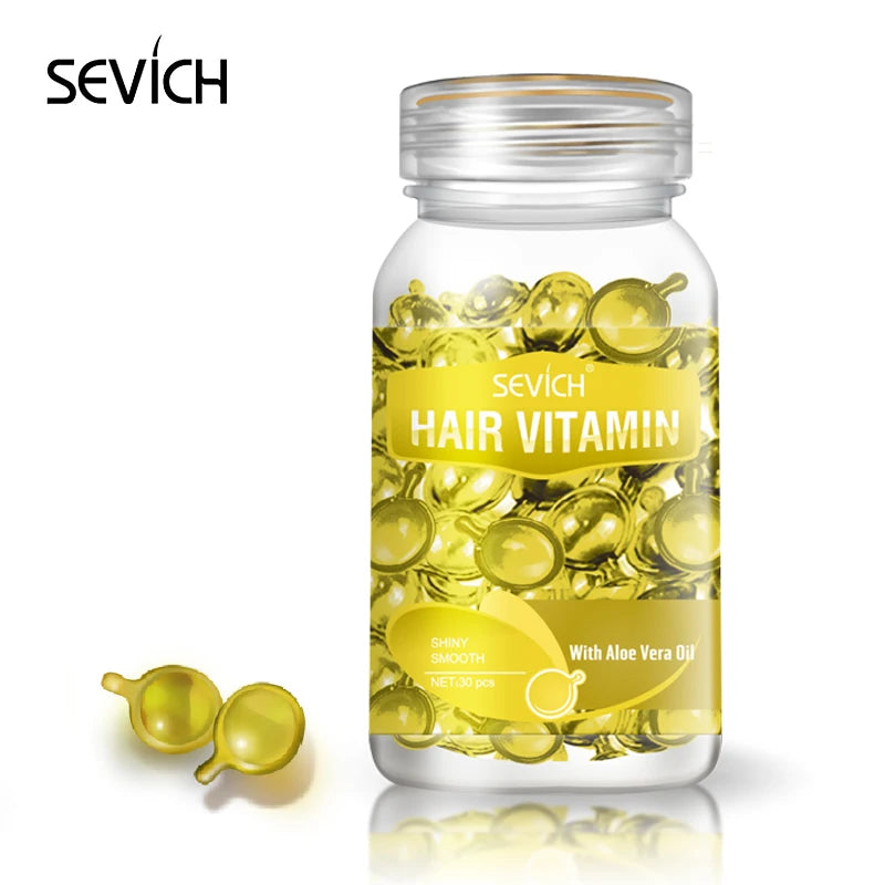 Cápsulas de Vitaminas para Cabello Sevich con Keratina y Aceite de Argán