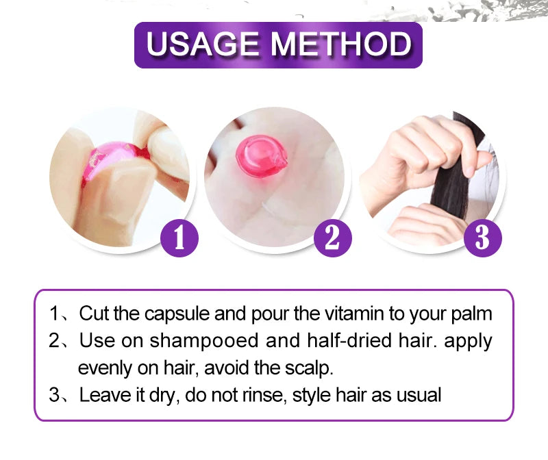 Cápsulas de Vitaminas para Cabello Sevich con Keratina y Aceite de Argán
