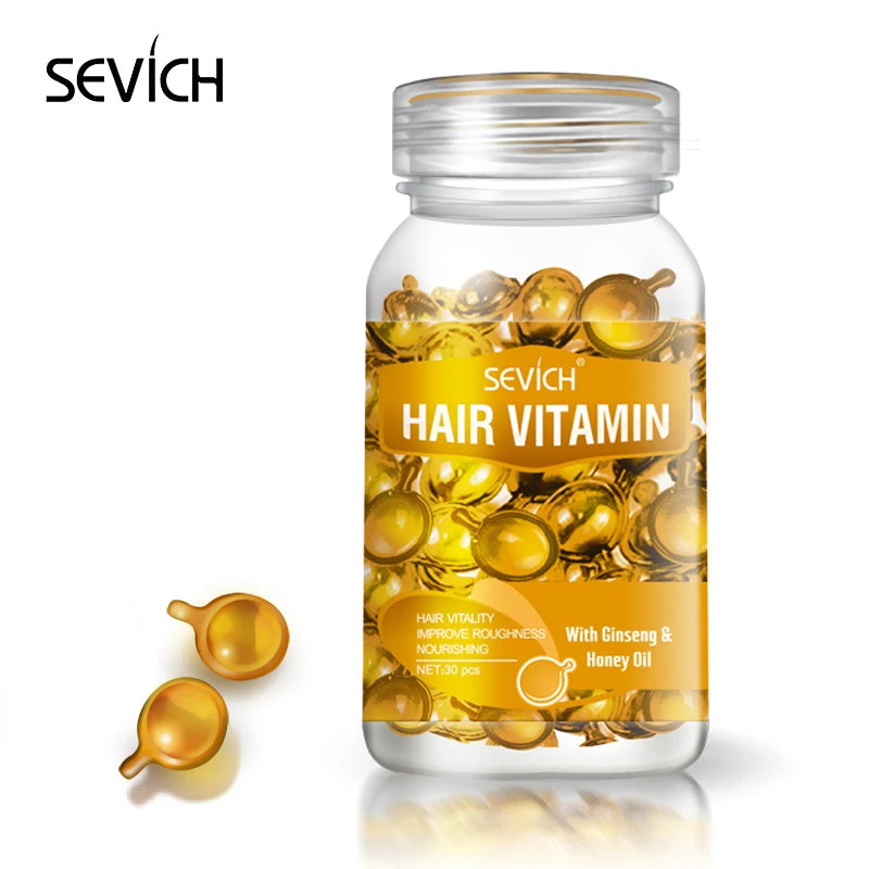 Cápsulas de Vitaminas para Cabello Sevich con Keratina y Aceite de Argán