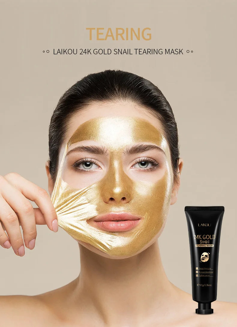 Mascarilla Peel-Off de Oro 24K y Caracol