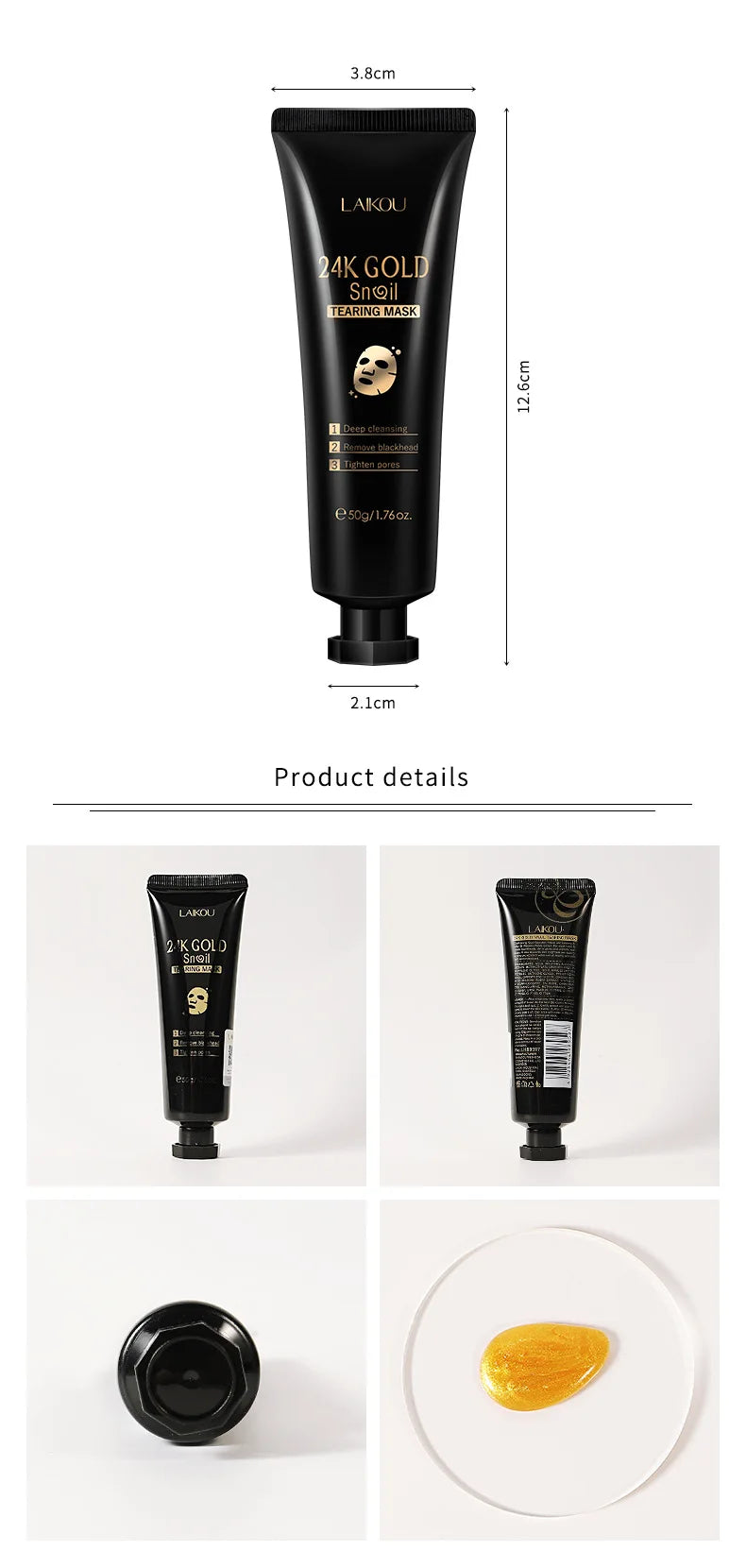Mascarilla Peel-Off de Oro 24K y Caracol