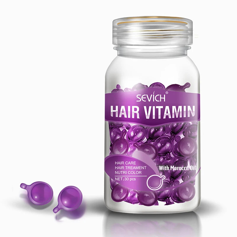 Cápsulas de Vitaminas para Cabello Sevich con Keratina y Aceite de Argán