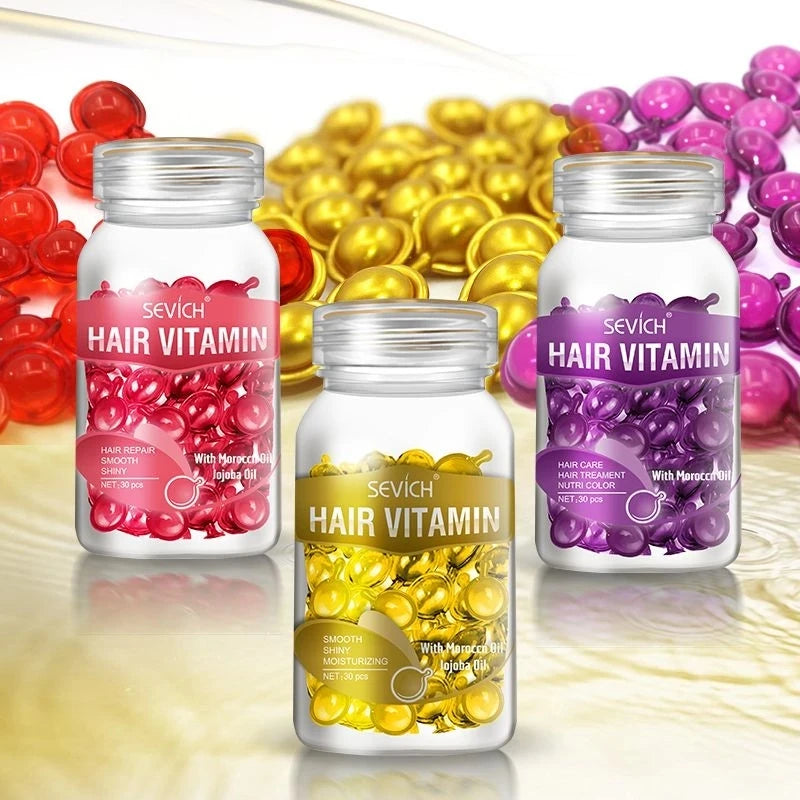 Cápsulas de Vitaminas para Cabello Sevich con Keratina y Aceite de Argán