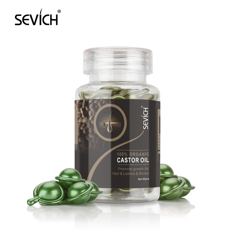 Cápsulas de Vitaminas para Cabello Sevich con Keratina y Aceite de Argán