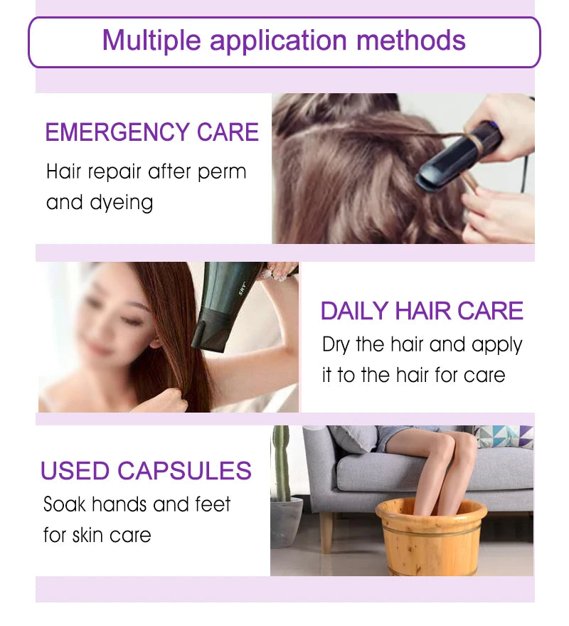Cápsulas de Vitaminas para Cabello Sevich con Keratina y Aceite de Argán