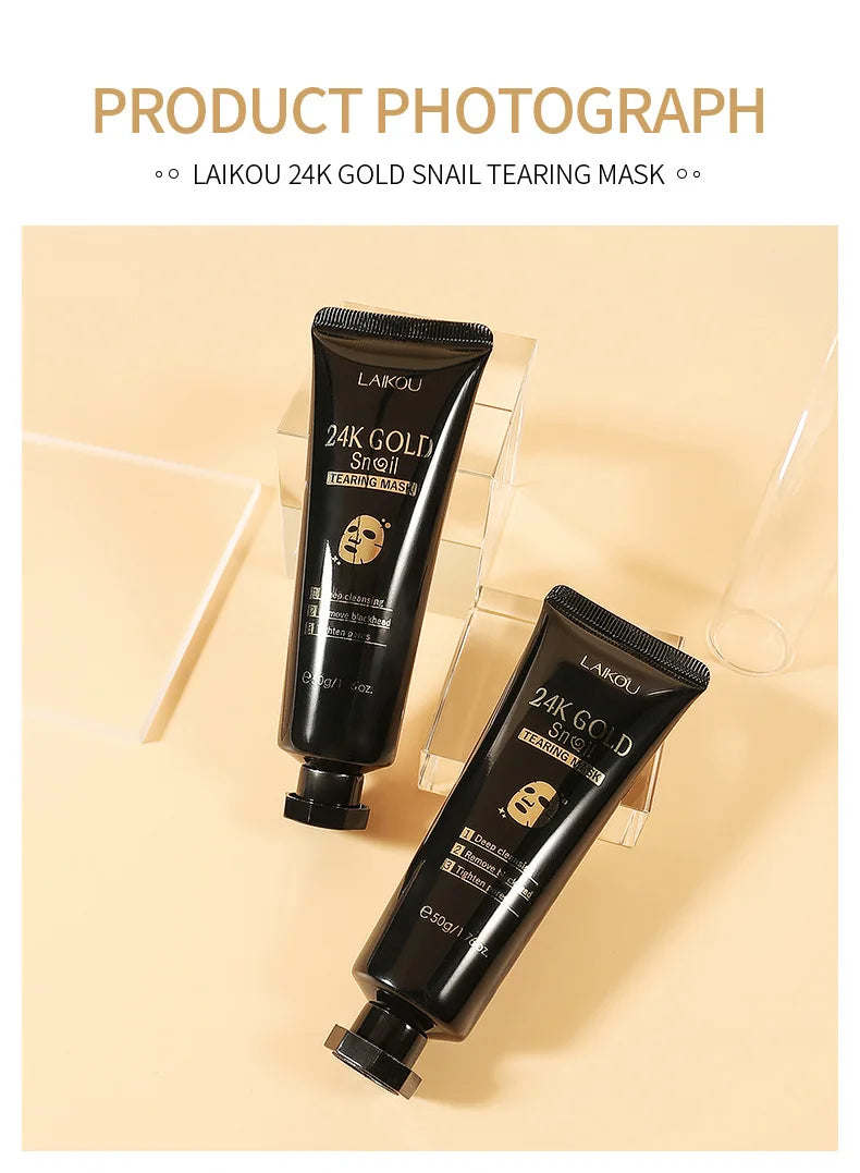 Mascarilla Peel-Off de Oro 24K y Caracol