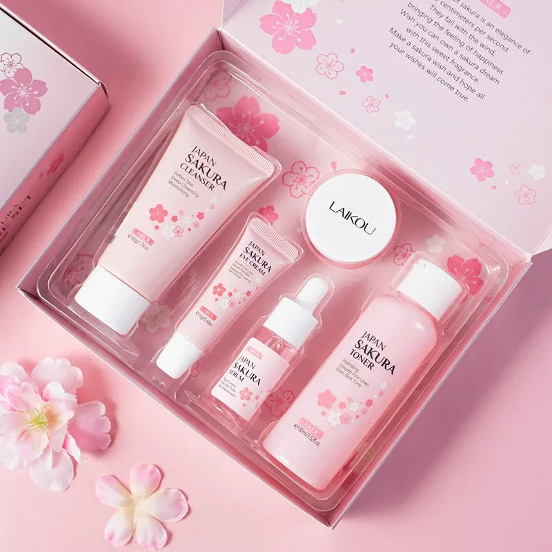 Set de Cuidado Facial Sakura LAIKOU – 5 Piezas