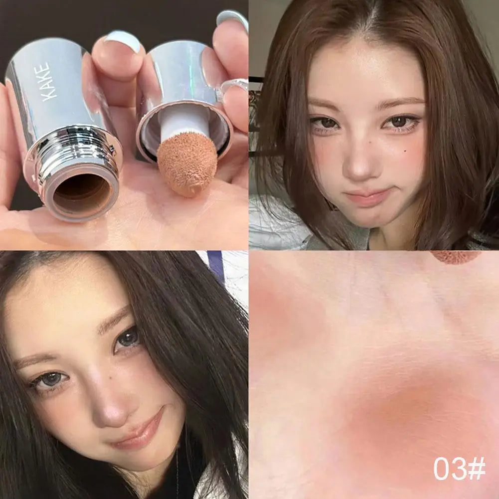 Colorete Líquido Aterciopelado Mate con Esponja Aplicadora - Efecto Natural Larga Duración