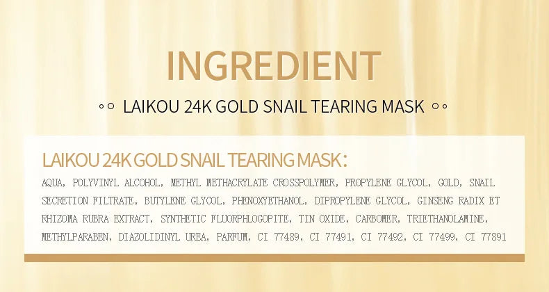 Mascarilla Peel-Off de Oro 24K y Caracol