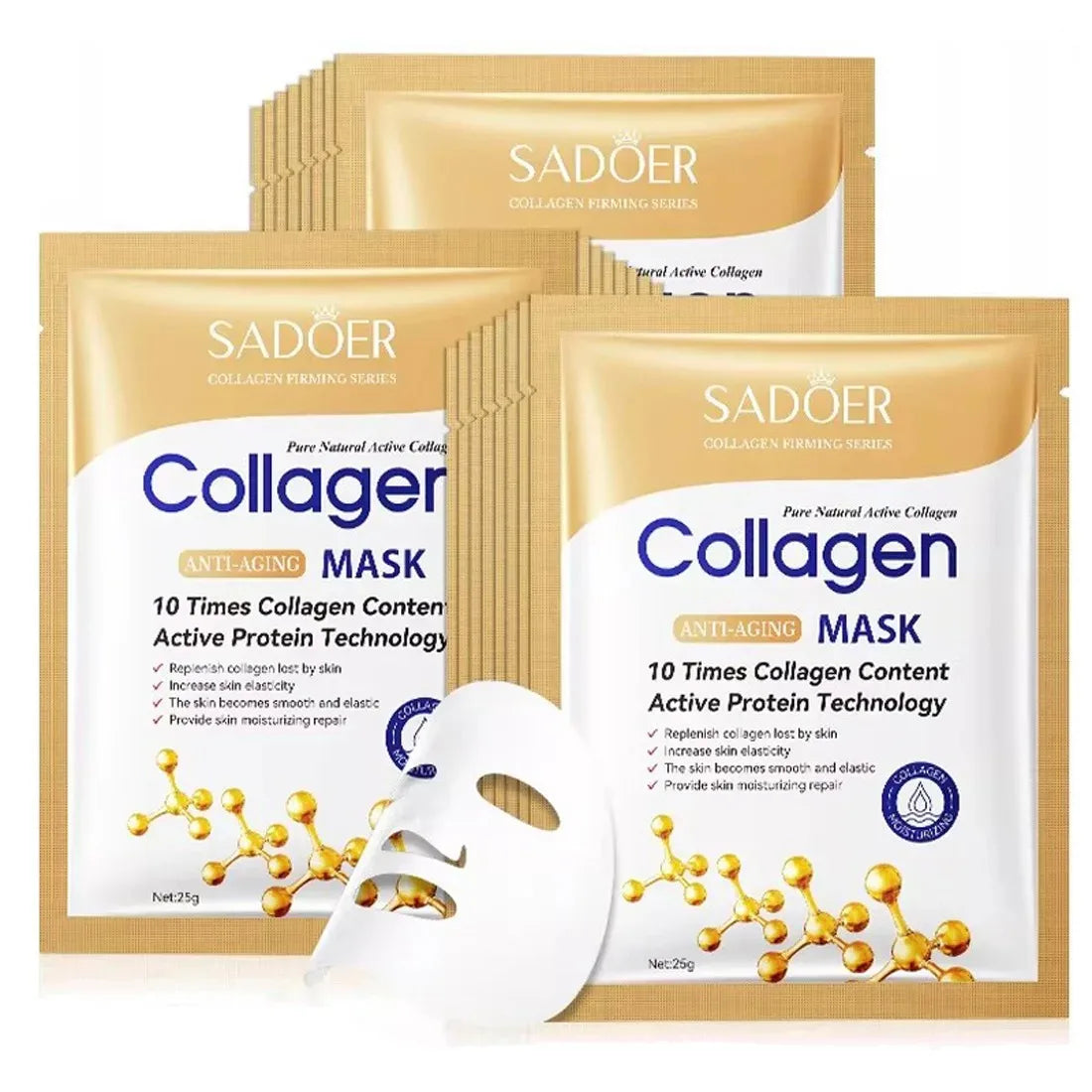 Mascarilla Facial de Colágeno Reafirmante e Hidratante