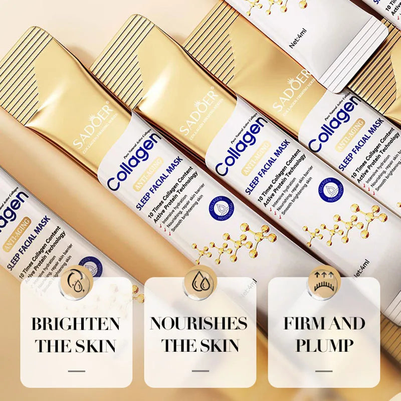 Mascarilla de Noche de Colágeno Antiedad (20 uds)