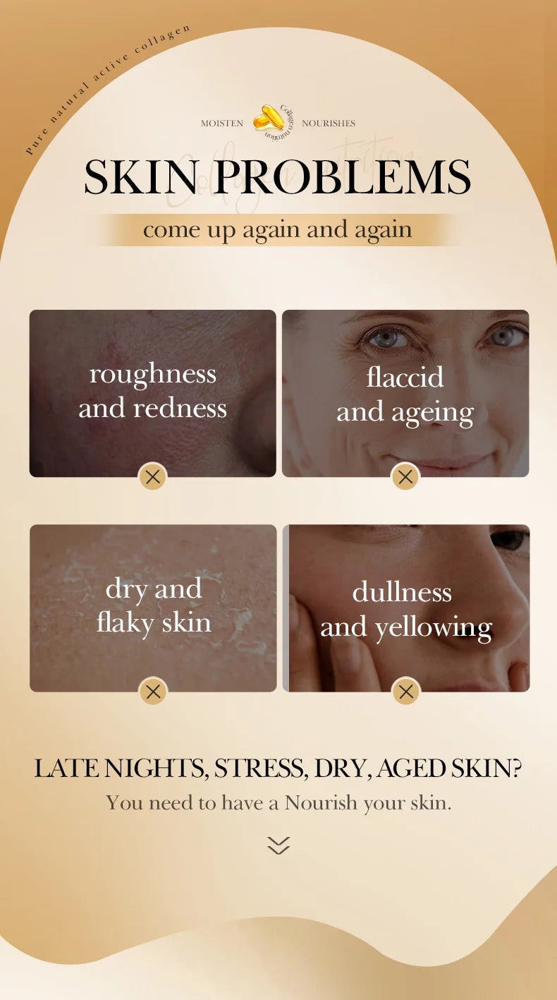 Mascarilla de Noche de Colágeno Antiedad (20 uds)