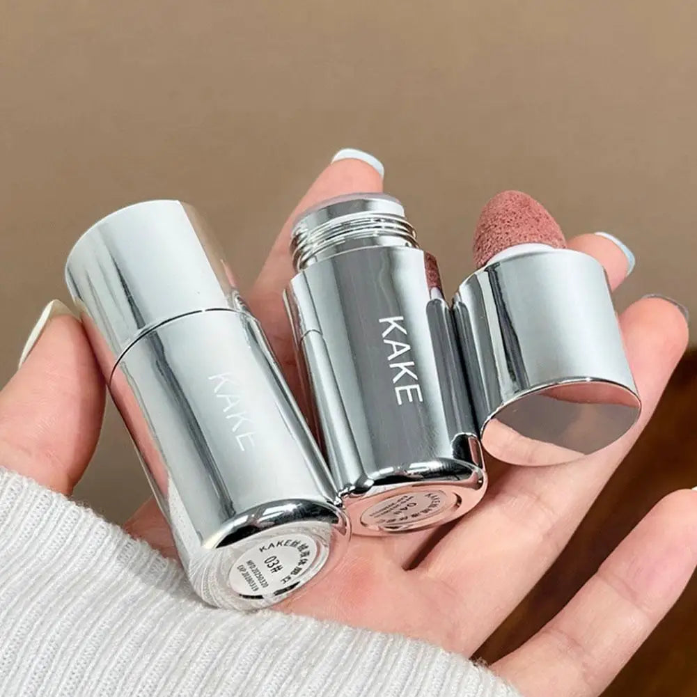 Colorete Líquido Aterciopelado Mate con Esponja Aplicadora - Efecto Natural Larga Duración