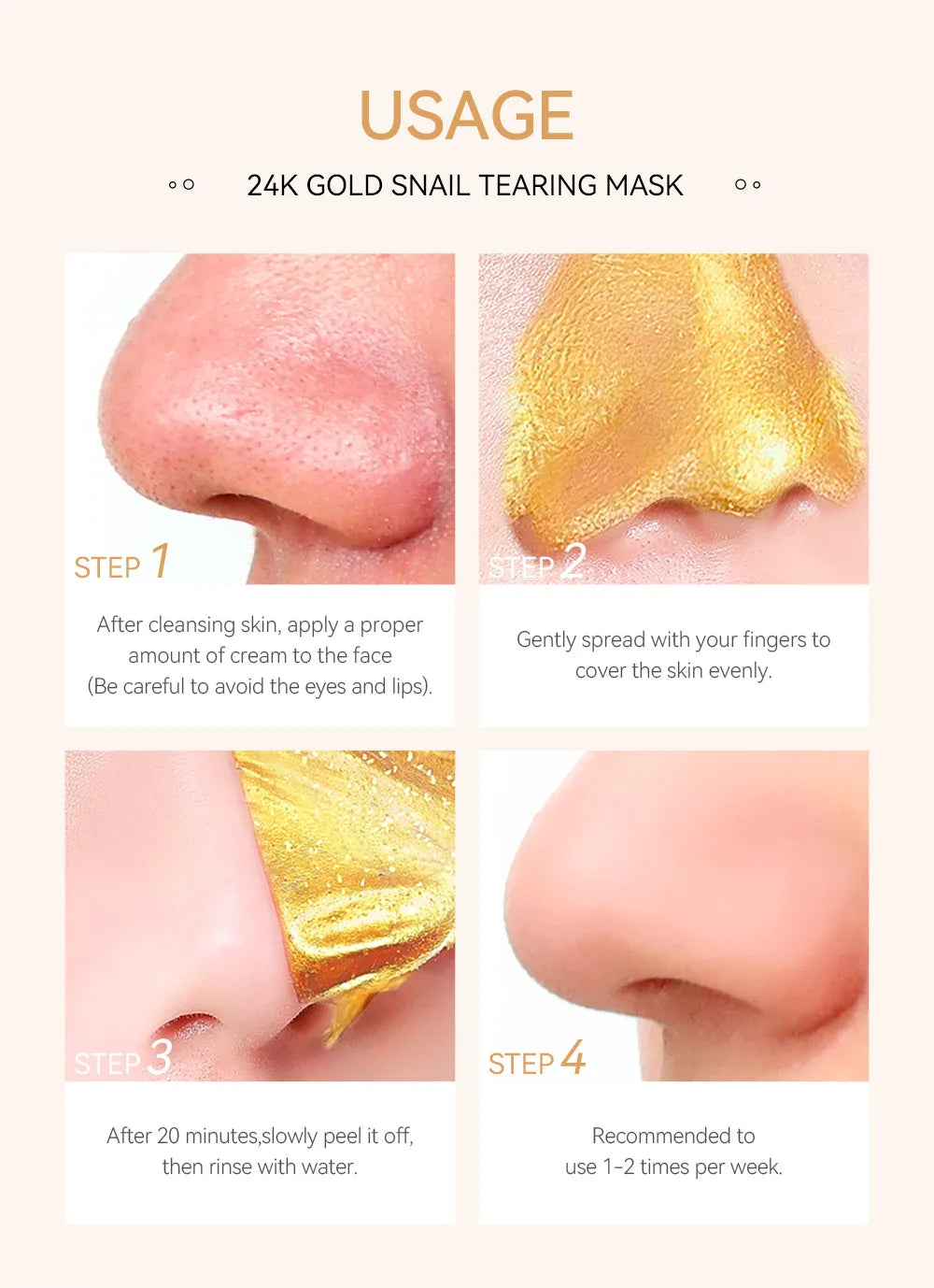 Mascarilla Peel-Off de Oro 24K y Flor de Cerezo