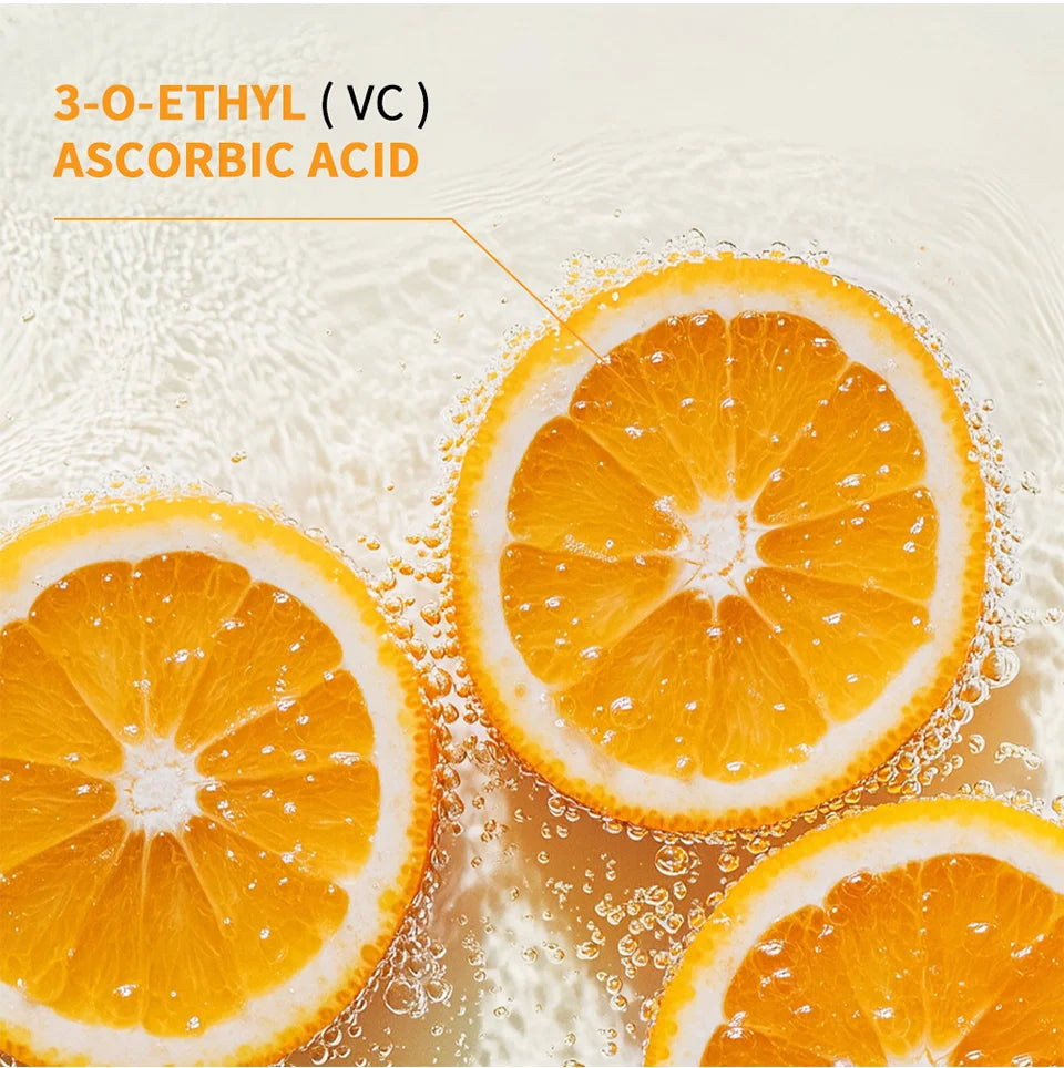 Lakerain Vitamin C Skin Care Set Whitening Cream Dark Spots Serum Dark Circle Eye Facial Cleaning Moisturizing Sunscreen Kits