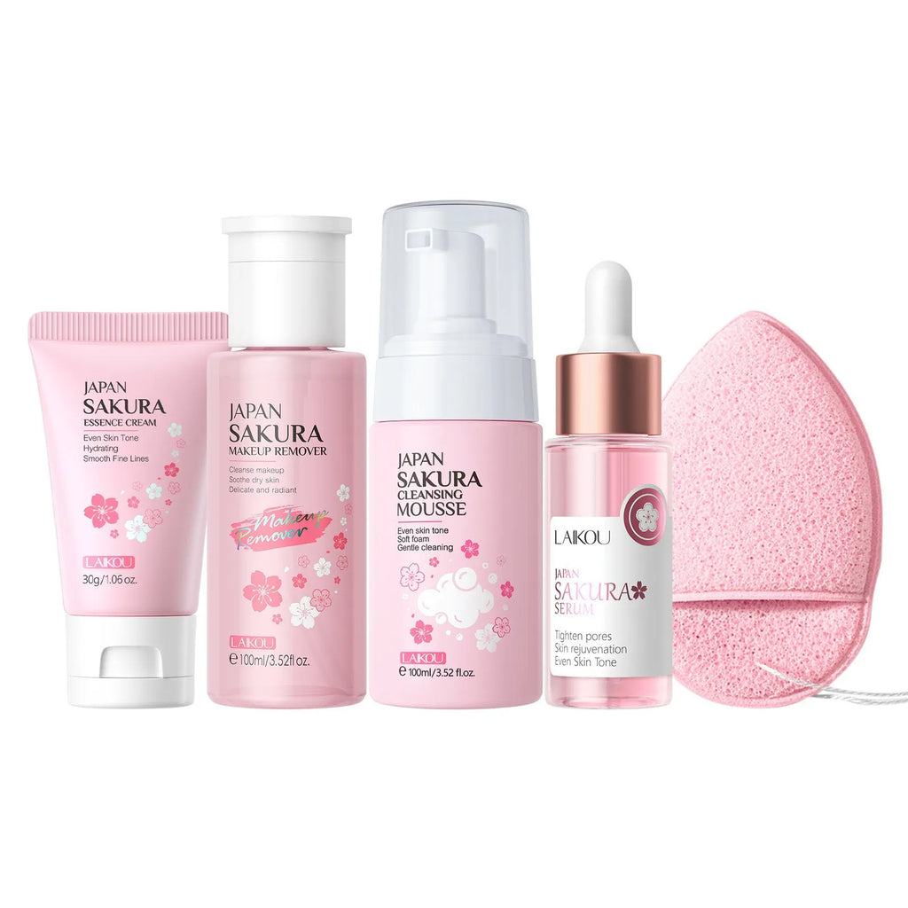 Set de Cuidado Facial Sakura LAIKOU – 7 Piezas