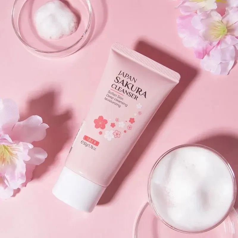 Limpiador Facial Sakura LAIKOU – Espuma Limpiadora 50g
