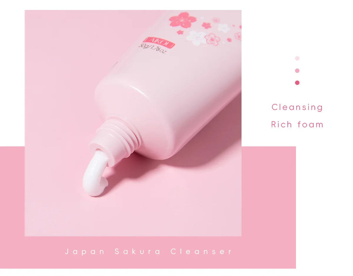 Limpiador Facial Sakura LAIKOU – Espuma Limpiadora 50g