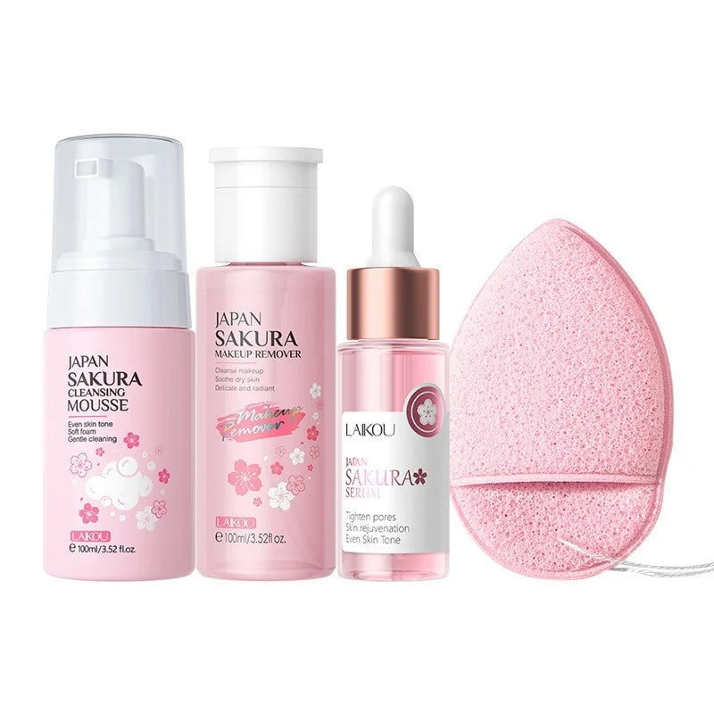 Set de Cuidado Facial Sakura LAIKOU – 7 Piezas