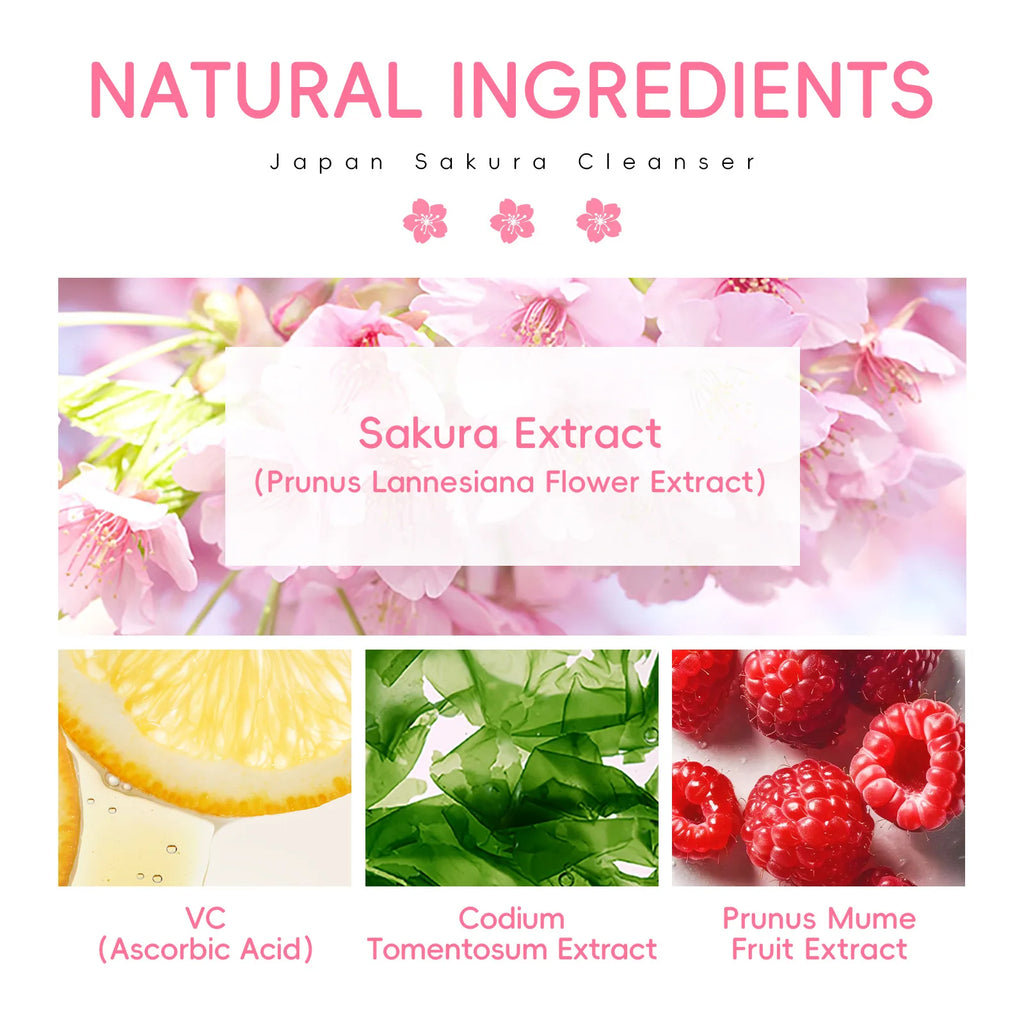 Limpiador Facial Sakura LAIKOU – Espuma Limpiadora 50g