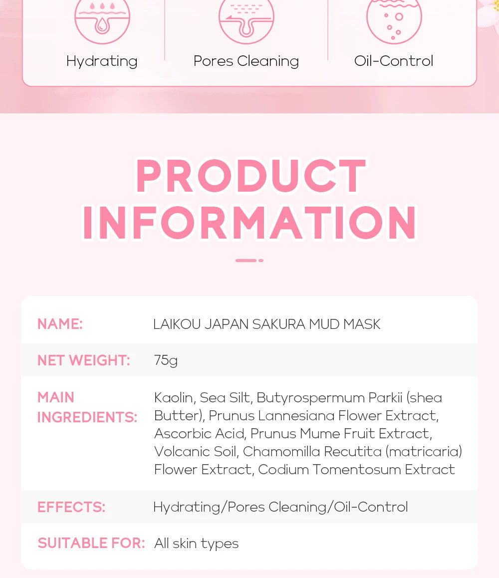 Kit Completo de Cuidado Facial Sakura LAIKOU – 6 y 9 Piezas