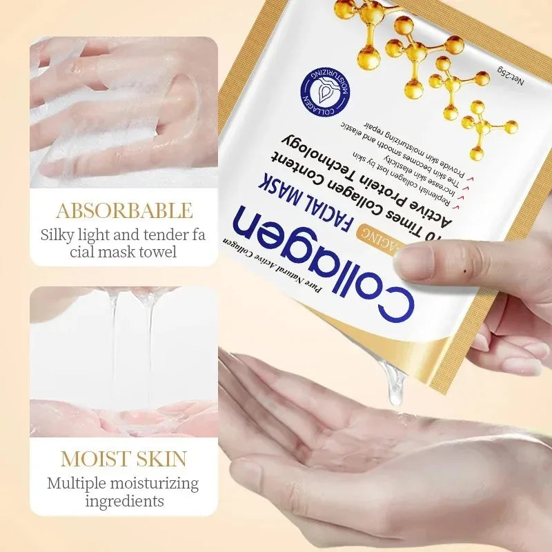 Mascarilla Facial de Colágeno Reafirmante e Hidratante