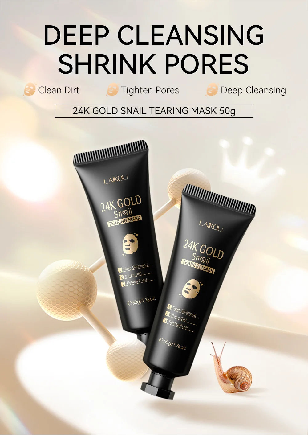 Mascarilla Peel-Off de Oro 24K y Flor de Cerezo