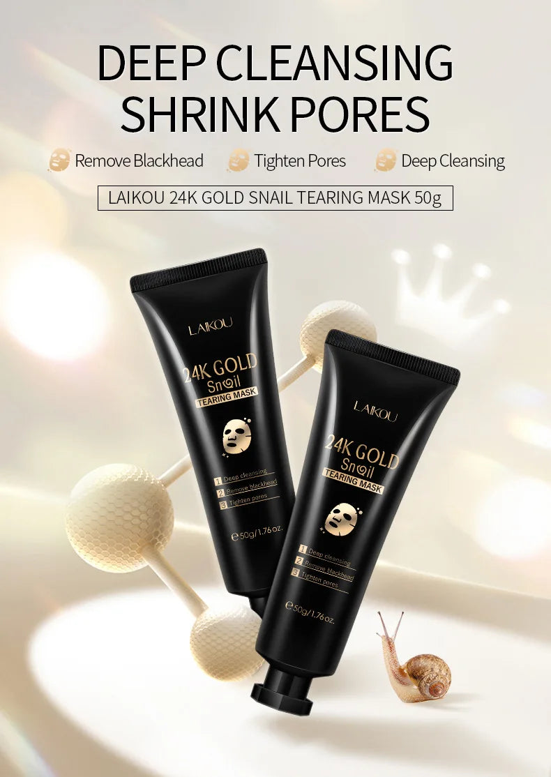 Mascarilla Peel-Off de Oro 24K y Caracol
