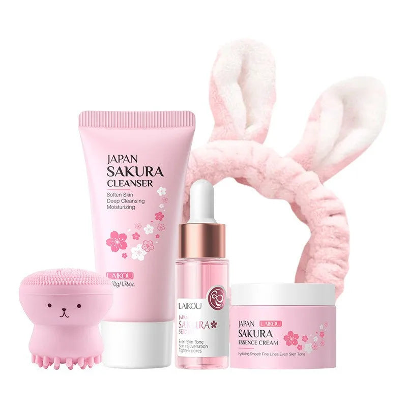 Set de Cuidado Facial Sakura LAIKOU – 7 Piezas