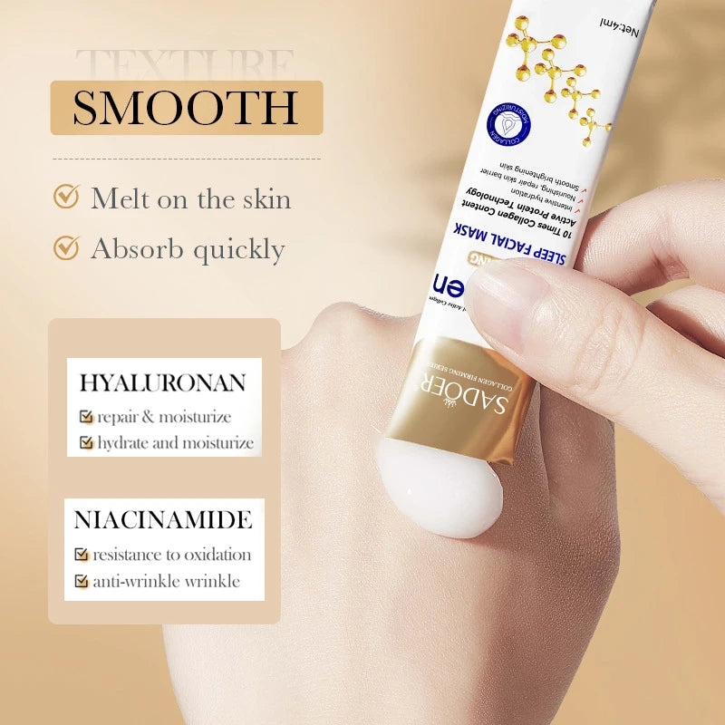 Mascarilla de Noche de Colágeno Antiedad (20 uds)