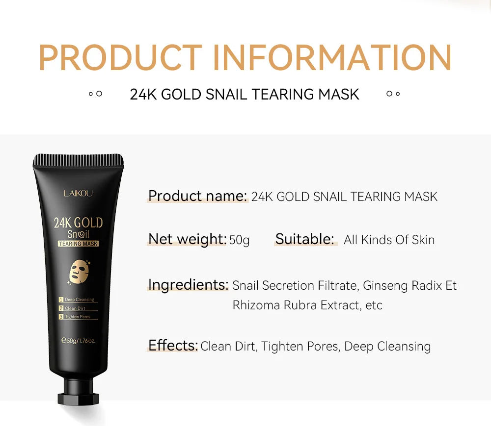 Mascarilla Peel-Off de Oro 24K y Flor de Cerezo