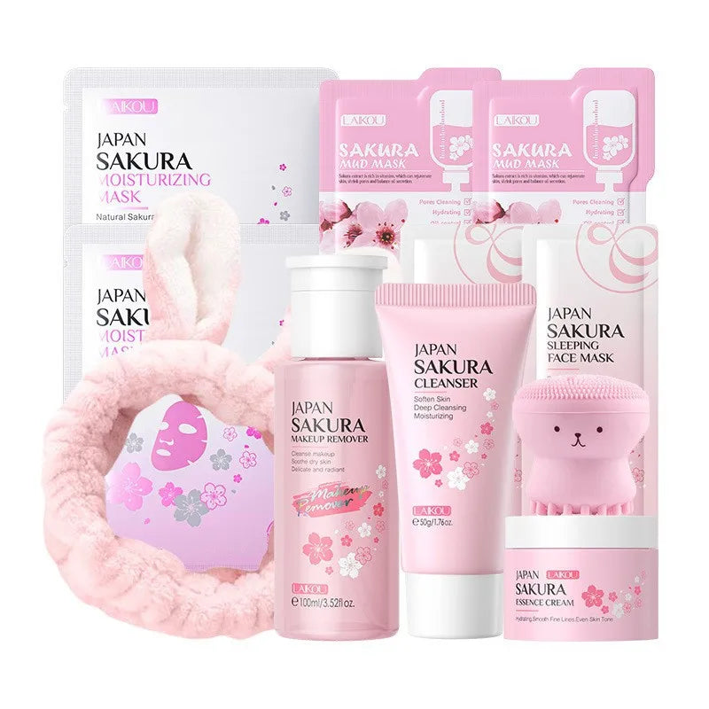 Set de Cuidado Facial Sakura LAIKOU – 7 Piezas