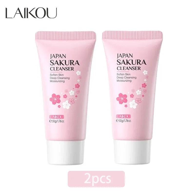 Limpiador Facial Sakura LAIKOU – Espuma Limpiadora 50g