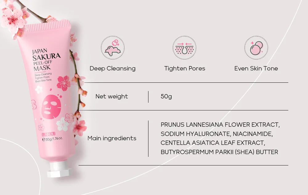 Mascarilla Peel-Off de Oro 24K y Flor de Cerezo