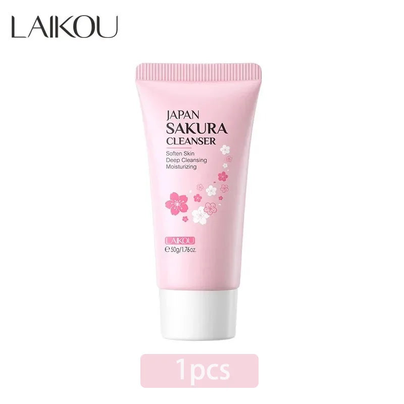 Limpiador Facial Sakura LAIKOU – Espuma Limpiadora 50g